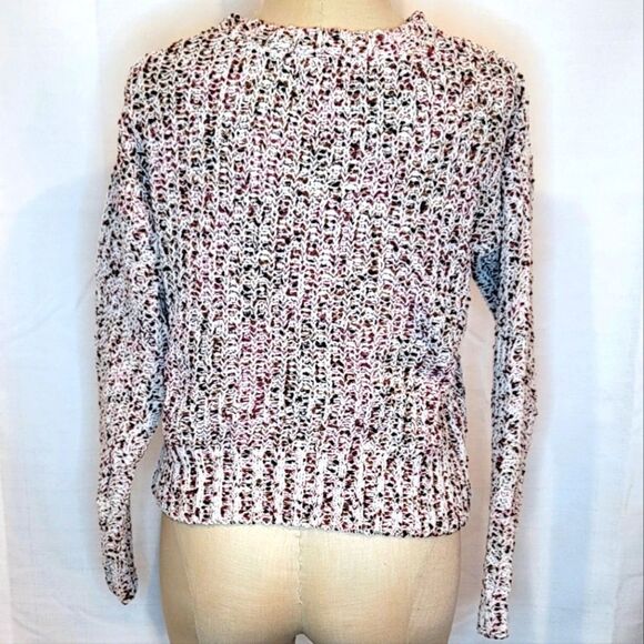 Hippie Rose Cropped Knit Sweater Size Small - Picture 2 of 6